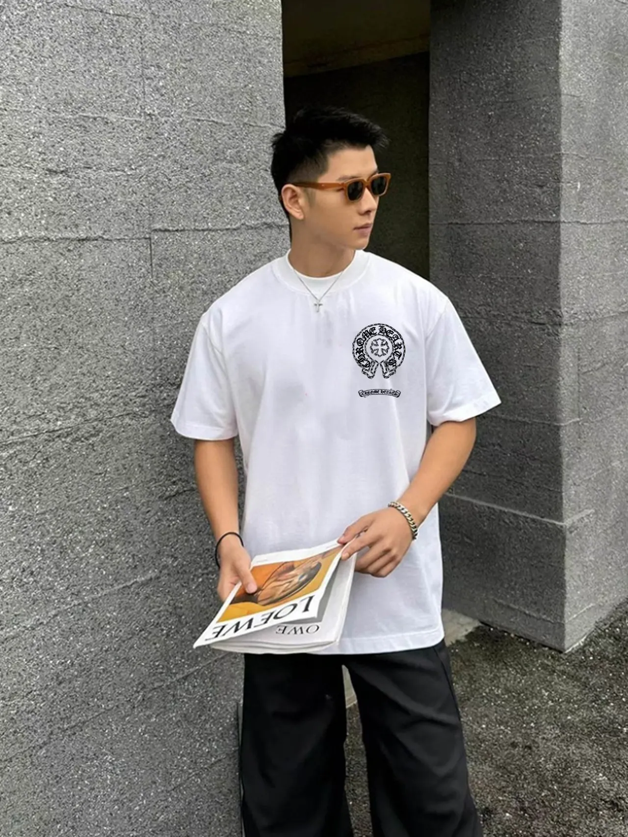 CH* *2025 New Arrival Classic g T Same Style ：Black White Red Size： S （90-130 ） M （120-150 ） L （140-165 ） XL （160-180 ） XXL （180 ）